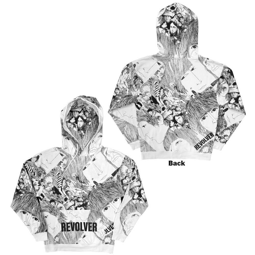 The Beatles - Revolver Kapuzenpullover/hoodie - Weiß/Schwarz